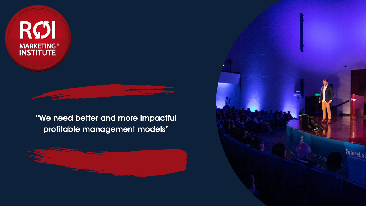 Best ROI Marketing Keynote Speaker. Marketing, sustainability and stakeholder management speaker